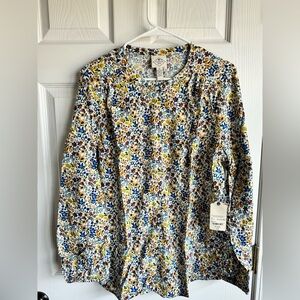 St. John's Bay Multicolor Floral Top